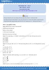 Đề thi học kì 1 Toán 10 Kết nối tri thức - Đề số 7